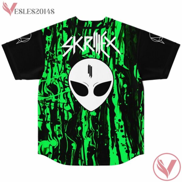 Alien Face Skrillex Green Baseball jersey - Vesles2014s 1