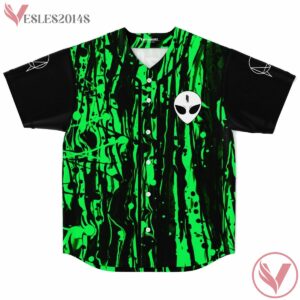 Alien Face Skrillex Green Baseball jersey - Vesles2014s