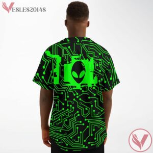 Alienator Green Circut Board Baseball Jersey - Vesles2014s 2