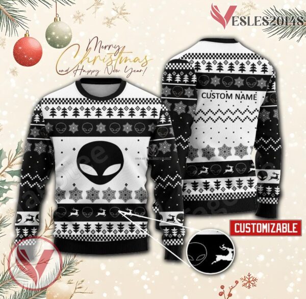 Alienware Logo Personalized Ugly Christmas Sweater, Unique Gift For Fans - Vesles2014s