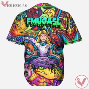 Alison Wonderland Fmuoasl Fuck Me Up On A Spiritual Level Jersey, Alice In Wonderland Trippy Baseball Jersey - Vesles2014s 1