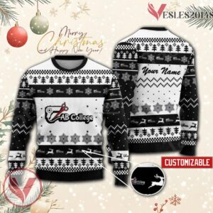 All Beauty College Logo Custom Ugly Christmas Sweater, Unique Gift For Fans - Vesles2014s