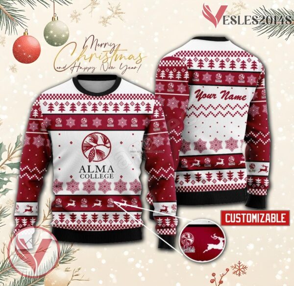 Alma College Custom Ugly Christmas Sweater, Unique Gift For Fans - Vesles2014s