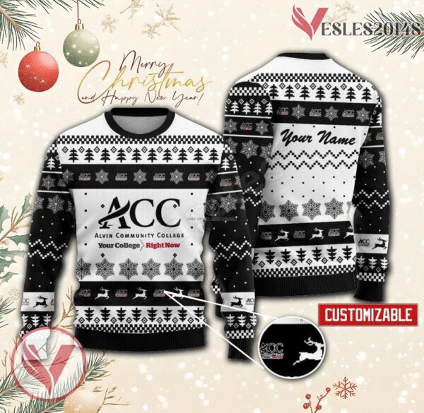 Alvin Community College Custom Ugly Christmas Sweater, Unique Gift For Fans - Vesles2014s