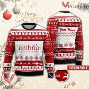 Ambria College of Nursing Custom Ugly Christmas Sweater, Unique Gift For Fans - Vesles2014s