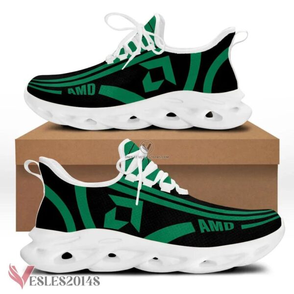 Amd Logo Custom Shoes, Best Running Shoes For Fans - Vesles2014S 1
