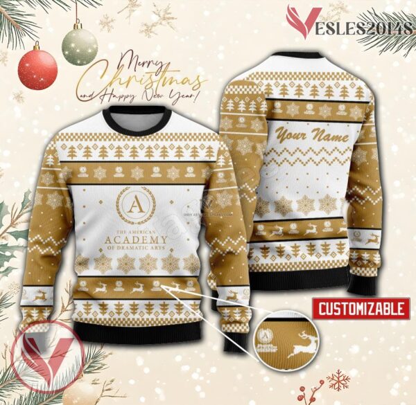 American Academy of Dramatic Arts Custom Ugly Christmas Sweater, Unique Gift For Fans - Vesles2014s