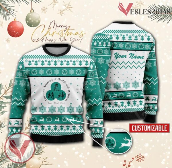 American Academy of Health and Wellness Custom Ugly Christmas Sweater, Unique Gift For Fans - Vesles2014s