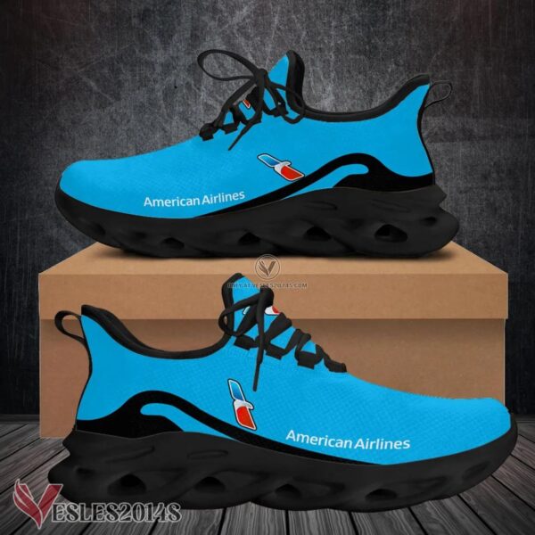 American Airlines Logo Custom Shoes Style 19, Best Running Shoes For Fans - Vesles2014S