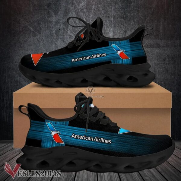 American Airlines Logo Custom Shoes Style 21, Best Running Shoes For Fans - Vesles2014S