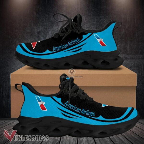 American Airlines Logo Custom Shoes Style 25, Best Running Shoes For Fans - Vesles2014S