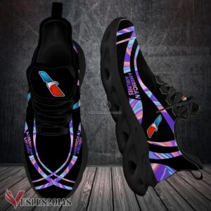 American Airlines Logo Custom Shoes Style 3, Best Running Shoes For Fans - Vesles2014S
