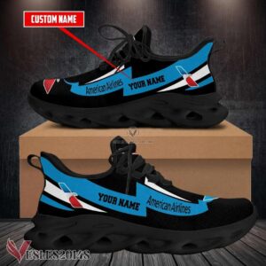American Airlines Logo Custom Shoes Style 31, Best Running Shoes For Fans - Vesles2014S