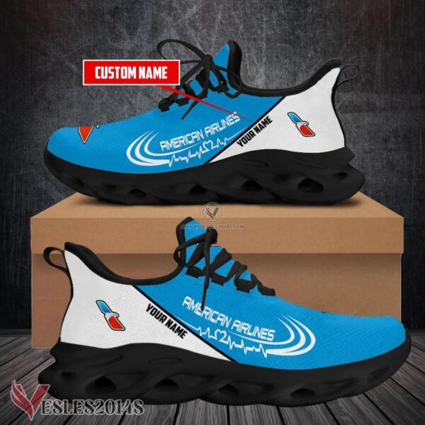 American Airlines Logo Custom Shoes Style 8, Best Running Shoes For Fans - Vesles2014S