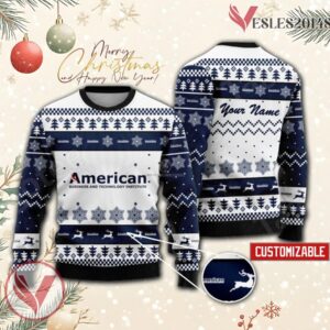 American Business and Technology University Custom Ugly Christmas Sweater, Unique Gift For Fans - Vesles2014s