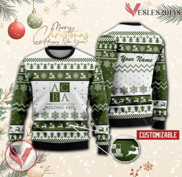 American College of the Building Arts Custom Ugly Christmas Sweater, Unique Gift For Fans - Vesles2014s