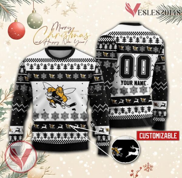 American International Hockey Custom Ugly Christmas Sweater, Unique Gift For Fans - Vesles2014s