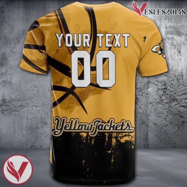 American International Yellow Jackets Basketball Grunge Pattern Unique Personalized T Shirts - Vesles2014S 1