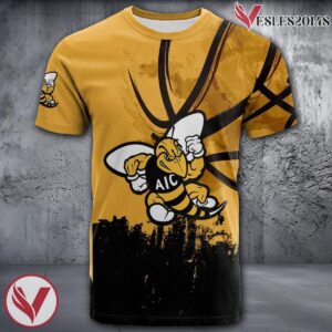 American International Yellow Jackets Basketball Grunge Pattern Unique Personalized T Shirts - Vesles2014S