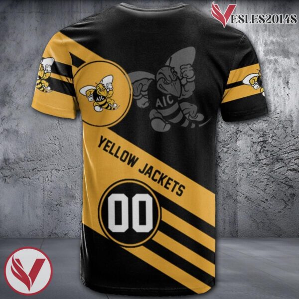 American International Yellow Jackets Logo Custom NCAA Shirt, Unique Sport Gifts For Fans - Vesles2014s 1