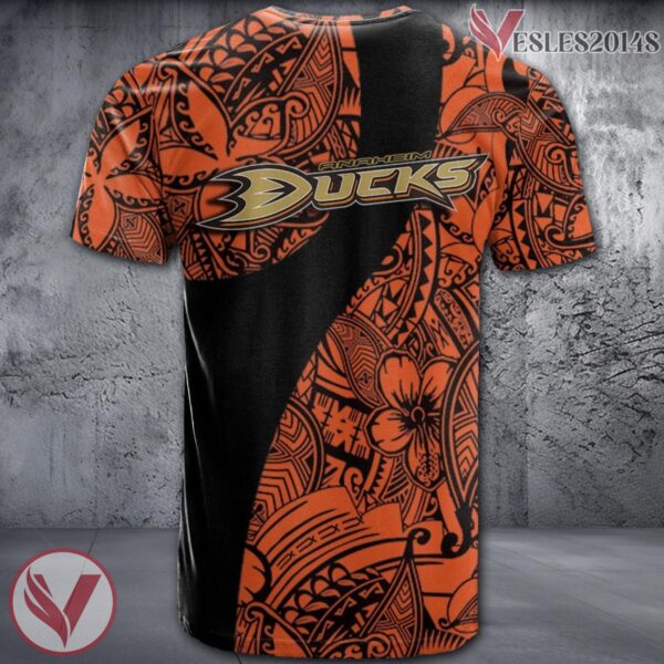 Anaheim Ducks Polynesian Pattern Shirt, Perfect Gifts For NHL Fans - Vesles2014s 1