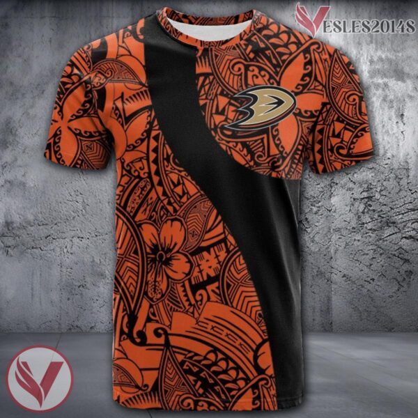 Anaheim Ducks Polynesian Pattern Shirt, Perfect Gifts For NHL Fans - Vesles2014s