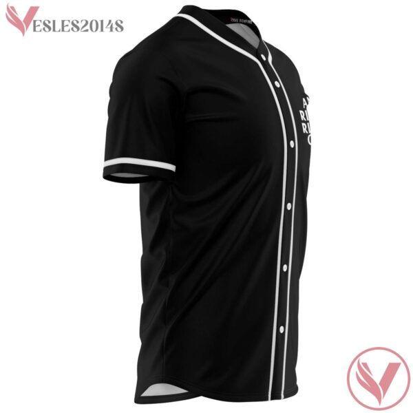 Anti Riddim Riddim Club Black Plain Baseball Jersey - Vesles2014s 3