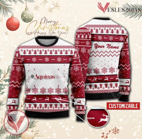 Aquinas Institute of Theology Custom Ugly Christmas Sweater, Unique Gift For Fans - Vesles2014s
