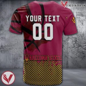 Arizona State Sun Devils Basketball Grunge Pattern Unique Personalized T Shirts - Vesles2014S 1