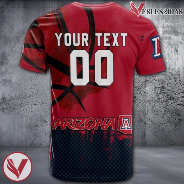 Arizona Wildcats Basketball Grunge Pattern Unique Personalized T Shirts - Vesles2014S 1
