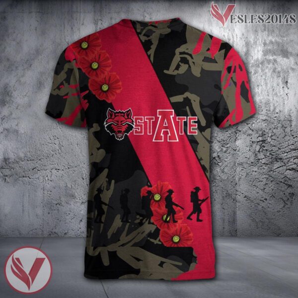 Arkansas-Pine Bluff Golden Lions NCAA With Red Poppy Flower 3D Shirt, Unique Gift For Fans - Vesles2014S 1