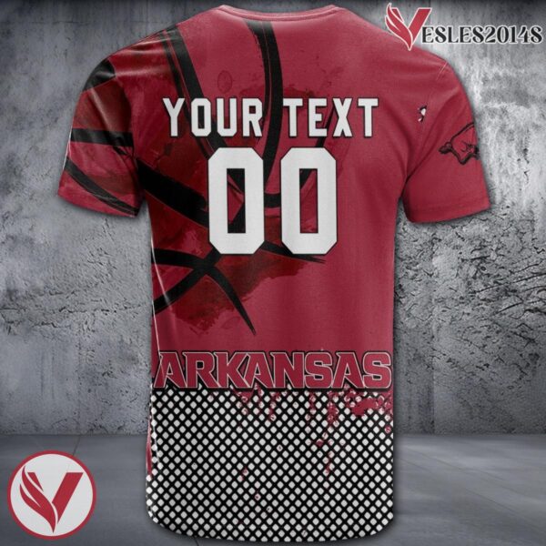 Arkansas Razorbacks Basketball Grunge Pattern Unique Personalized T Shirts - Vesles2014S 1