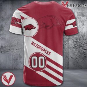 Arkansas Razorbacks Logo Custom NCAA Shirt, Unique Sport Gifts For Fans - Vesles2014s 1