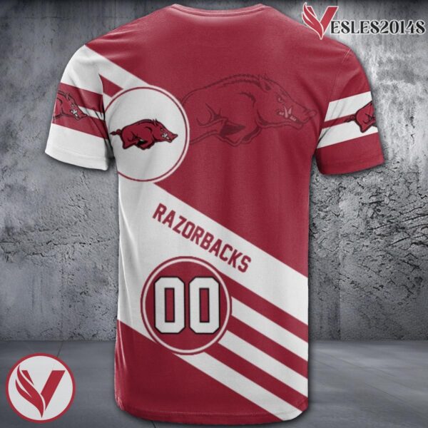 Arkansas Razorbacks Logo Custom NCAA Shirt, Unique Sport Gifts For Fans - Vesles2014s 1