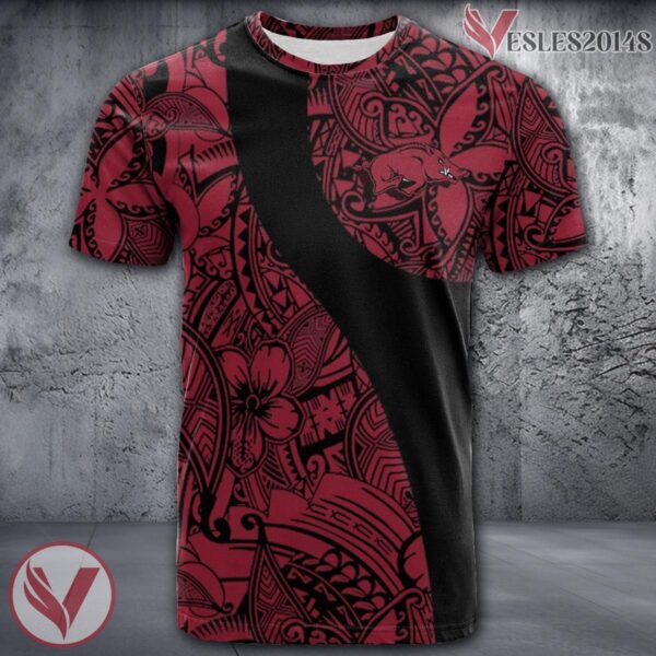 Arkansas Razorbacks Polynesian Pattern Shirt, Unique Sport Gifts For Fans - Vesles2014s