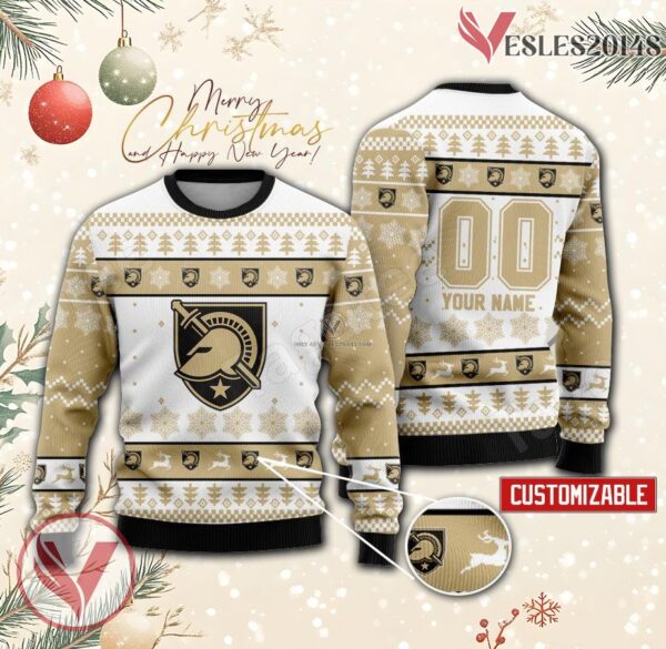 Army College Rugby Custom Ugly Christmas Sweater, Unique Gift For Fans - Vesles2014s