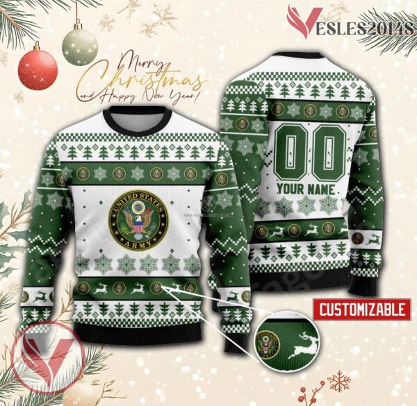 Army United FC Custom Ugly Christmas Sweater, Unique Gift For Fans - Vesles2014s