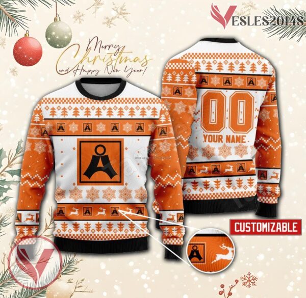 Asane Fotball Custom Ugly Christmas Sweater, Unique Gift For Fans - Vesles2014s