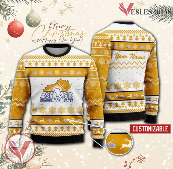 Ashland Community and Technical College Custom Ugly Christmas Sweater, Unique Gift For Fans - Vesles2014s