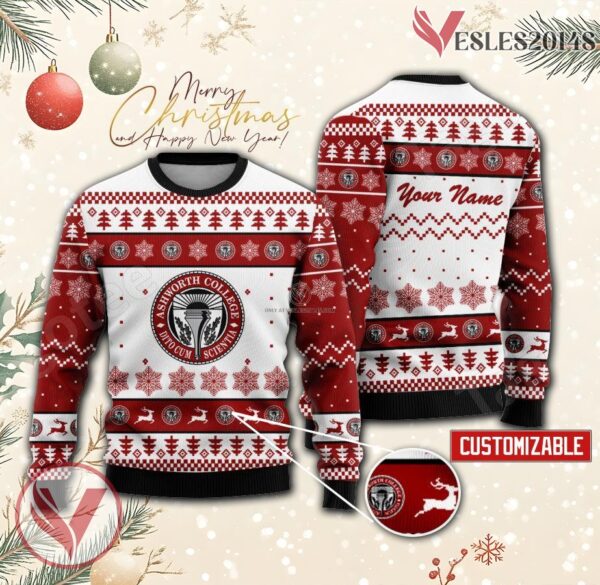 Ashworth College Custom Ugly Christmas Sweater, Unique Gift For Fans - Vesles2014s