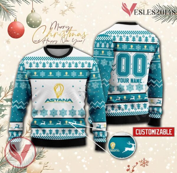 Astana Custom Ugly Christmas Sweater, Unique Gift For Fans - Vesles2014s
