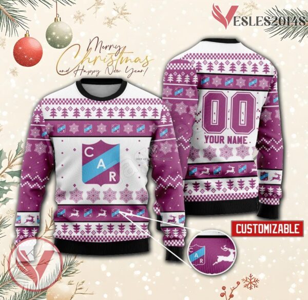 Atl. Del Rosario Rugby Custom Ugly Christmas Sweater, Unique Gift For Fans - Vesles2014s