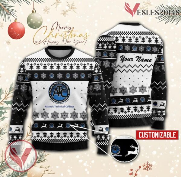 Atlantic Technical College Custom Ugly Christmas Sweater, Unique Gift For Fans - Vesles2014s