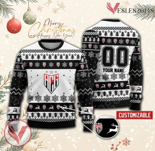 Atletico Clube Goianiense Custom Ugly Christmas Sweater, Unique Gift For Fans - Vesles2014s