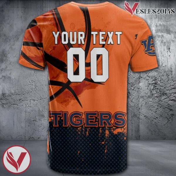 Auburn Tigers Basketball Grunge Pattern Unique Personalized T Shirts - Vesles2014S 1