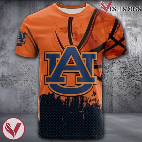 Auburn Tigers Basketball Grunge Pattern Unique Personalized T Shirts - Vesles2014S