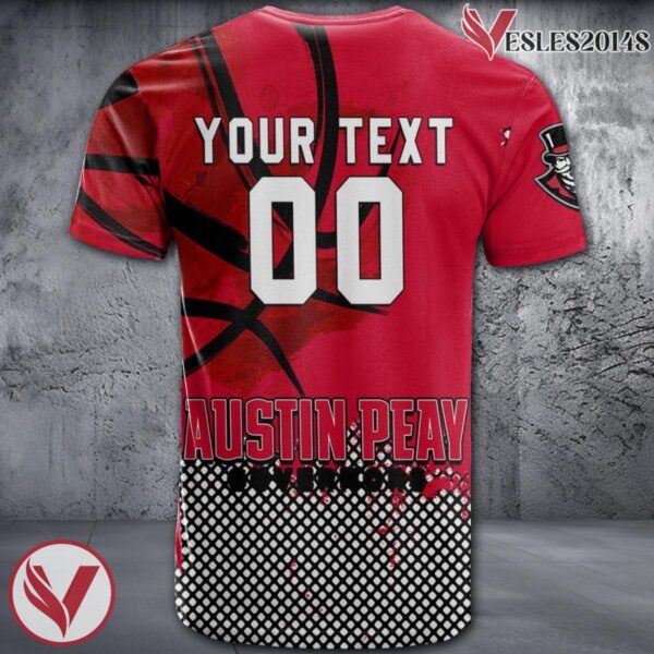 Austin Peay Governors Basketball Grunge Pattern Unique Personalized T Shirts - Vesles2014S 1