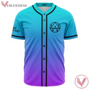 Awake Alison Wonderland Blue Sublimated Baseball Jersey For EDM Festivals - Vesles2014s
