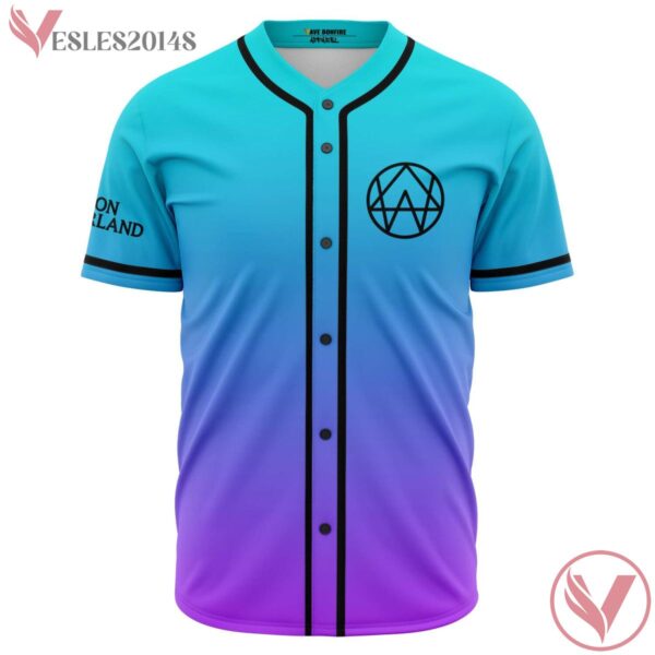 Awake Alison Wonderland Blue Sublimated Baseball Jersey For EDM Festivals - Vesles2014s