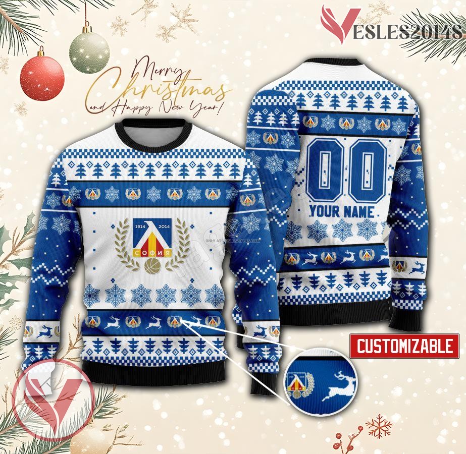 BC Levski Sofia Custom Ugly Christmas Sweater, Unique Gift For Fans - Vesles2014s